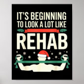 Funny Physical Therast Therapy Christmas Xmas Holi Poster (Voorkant)