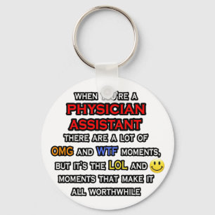 Funny Physician Assistant ... OMG WTF LOL Sleutelhanger