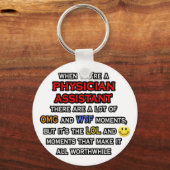 Funny Physician Assistant ... OMG WTF LOL Sleutelhanger (Voorkant)