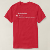 Funny PhysicianDefinitionGift 1 T-shirt (Design voorkant)