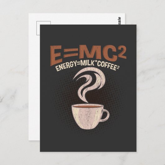 Funny Physicist Coffee Humor Wetenschap verslaafd Briefkaart (Voorkant / Achterkant)
