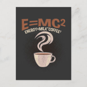 Funny Physicist Coffee Humor Wetenschap verslaafd Briefkaart