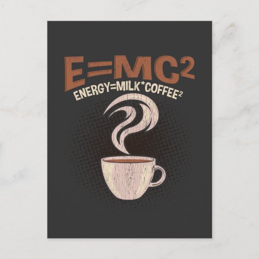 Funny Physicist Coffee Humor Wetenschap verslaafd Briefkaart (Voorkant)