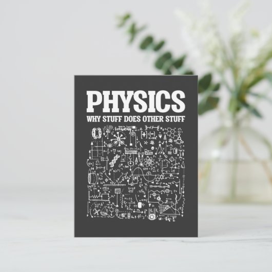 Funny Physicists Teacher Student Physics Science Briefkaart (Staand voorkant)
