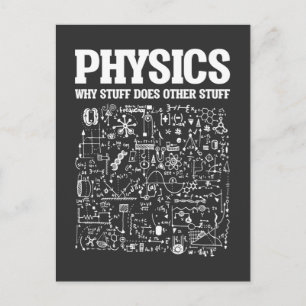 Funny Physicists Teacher Student Physics Science Briefkaart