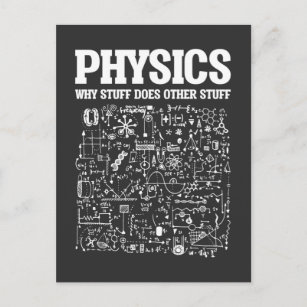 Funny Physicists Teacher Student Physics Science Briefkaart