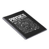 Funny Physicists Teacher Student Physics Science Notitieboek (Rechterzijde)