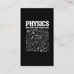 Funny Physicists Teacher Student Physics Science Visitekaartje