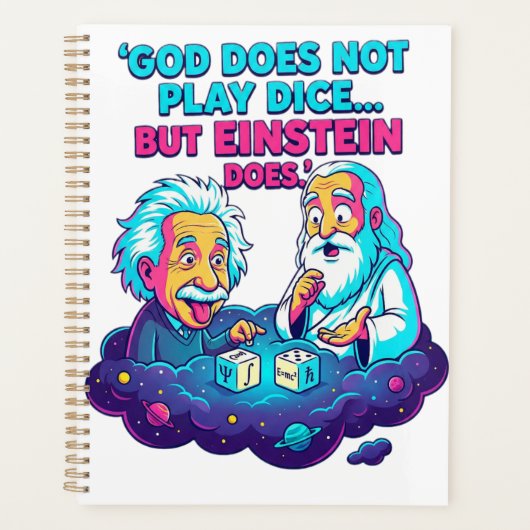 Funny Physics Agenda - Einstein Plays Dice - Scien (Voorkant)