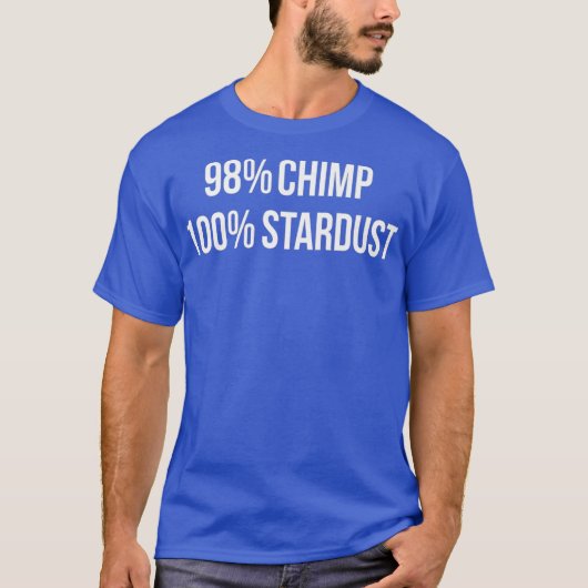 Funny Physics Biology Design 98 Chimp 100 T-shirt (Voorkant)