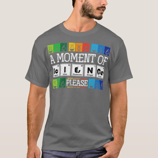 Funny Physics Chemistry Periodic Table Science T-shirt (Voorkant)