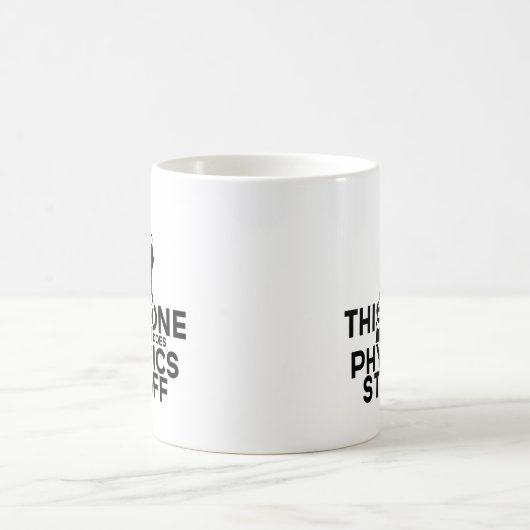 Funny Physics Coffee Mok - doet natuurkunde (Center)
