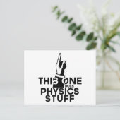 Funny Physics -  deze doet natuurkunde Briefkaart (Staand voorkant)