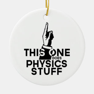 Funny Physics -  deze doet natuurkunde Keramisch Ornament