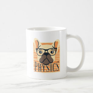 Funny PHYSICS French Bulldog Science Teacher Gift Koffiemok