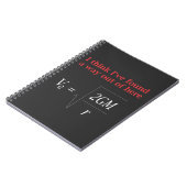 Funny Physics Joke Escape Velocity Science Notitieboek (Linkerzijde)