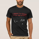 Funny Physics Joke Escape Velocity Science T-shirt<br><div class="desc">Funny Physics Humor Escape Velocity zwaartekracht Science.</div>