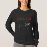 Funny Physics Joke Escape Velocity Science T-shirt<br><div class="desc">Funny Physics Humor Escape Velocity zwaartekracht Science.</div>