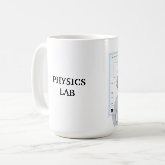 Funny Physics Lab Koffiemok (Voorkant links)