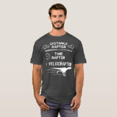 Funny Physics Lover Velociraptor Pun Dinosaur T-shirt (Voorkant volledig)