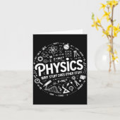 Funny Physics Nerd Science Humor Stem Quote  Kaart (Gele Bloem)