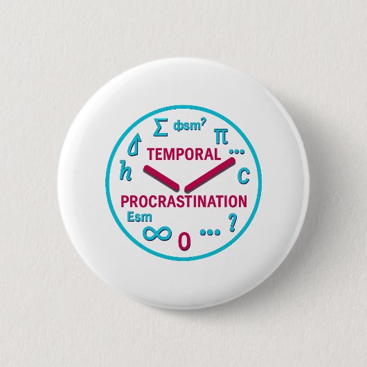 Funny Physics Pinback Button (Voorkant)