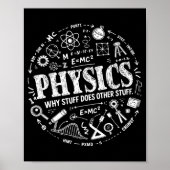 Funny Physics Quote For Science Lovers And Stem St Poster (Voorkant)