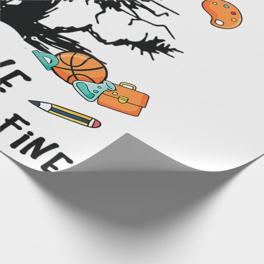 Funny Physics Velociraptor Distance Raptor over Ti Cadeaupapier (Hoek)