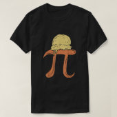 Funny Pi A La Mode Shirt Pie Ice Cream Wiskunde Da (Design voorkant)