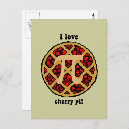 Funny pi briefkaart (Voorkant / Achterkant)