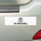 Funny Pi Bumpersticker (Op auto)