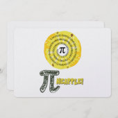 Funny PI Day 2023 Wiskunde Dag Jubileum 14 maart Feestdagenkaart (Voorkant / Achterkant)