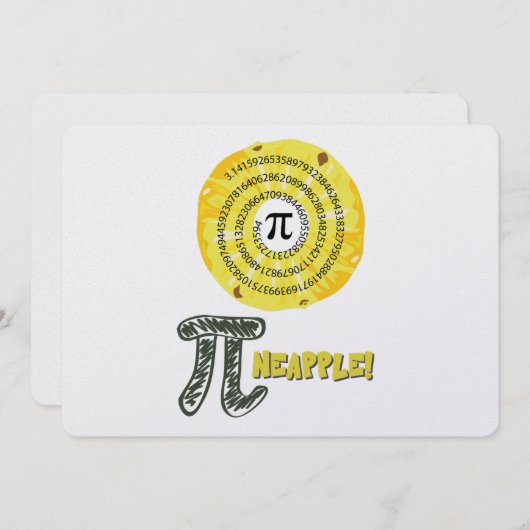 Funny PI Day 2023 Wiskunde Dag Jubileum 14 maart Feestdagenkaart (Voorkant / Achterkant)