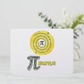 Funny PI Day 2023 Wiskunde Dag Jubileum 14 maart Feestdagenkaart (Staand voorkant)