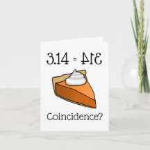 Funny Pi Day 3.14 is gelijk aan Pie Greeting