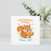 Funny Pi Day Animal with Pie – Math Lover Gift (Staand voorkant)