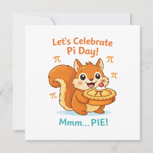 Funny Pi Day Animal with Pie – Math Lover Gift (Voorkant)