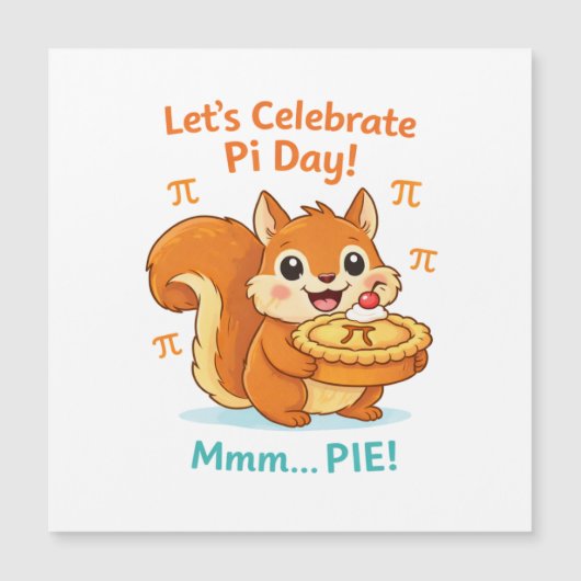 Funny Pi Day Animal with Pie – Math Lover Gift (Voorkant)
