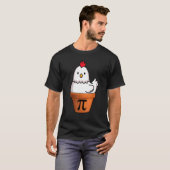 Funny Pi Day Chicken Pot Pi Wiskunde 3 14 T-shirt (Voorkant volledig)