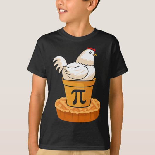 Funny Pi Day - Chicken Pot Pie - Wiskunde wiskunde T-shirt (Voorkant)