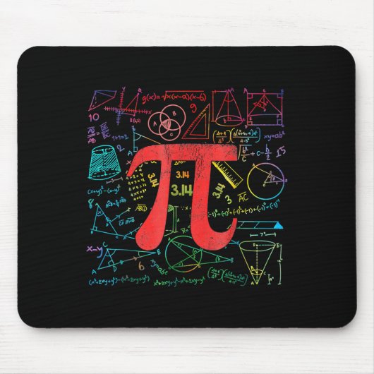 Funny Pi Day Math Equation Math Teacher Student Ge Muismat (Voorkant)