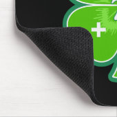 Funny Pi Day Math Patricks Day Luck Shamrock Green Muismat (Hoek)