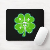 Funny Pi Day Math Patricks Day Luck Shamrock Green Muismat (Met muis)