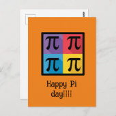 Funny Pi Day  Nerd Geek Pie 3.14 schattig Briefkaart (Voorkant / Achterkant)