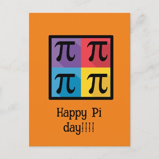 Funny Pi Day  Nerd Geek Pie 3.14 schattig Briefkaart (Voorkant)