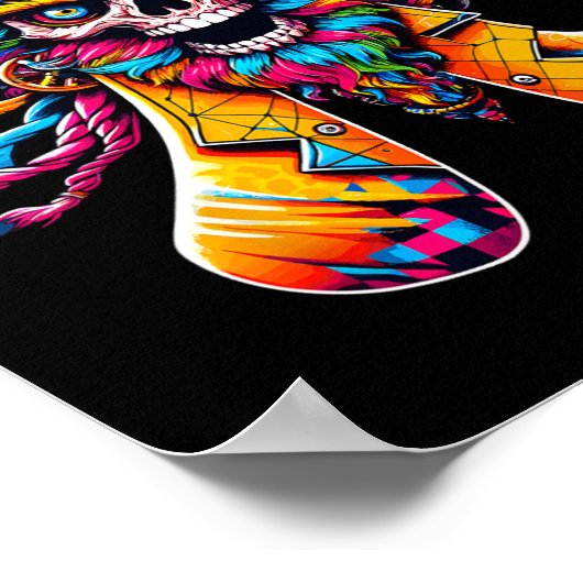 Funny Pi Day Pirate Pi Symbool Wiskunde Kleurrijke Poster (Hoek)