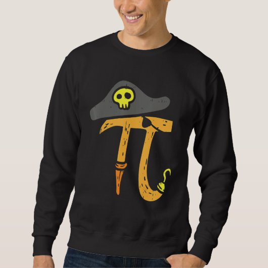 Funny Pi Day Rate Pirate Wiskunde Geek Boys Trui (Voorkant)
