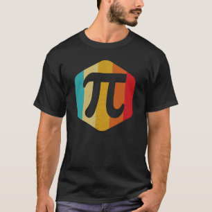 Funny Pi Day Retro Nerd Geek Wiskunde Pie 3.14 T-shirt