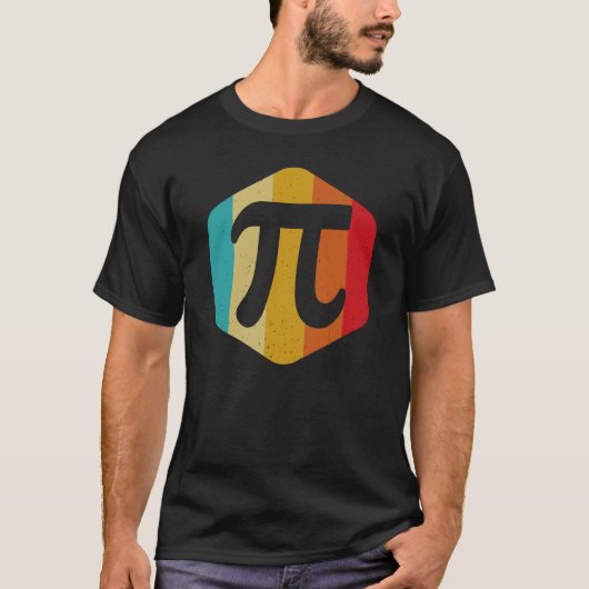 Funny Pi Day Retro Nerd Geek Wiskunde Pie 3.14 T-shirt (Voorkant)
