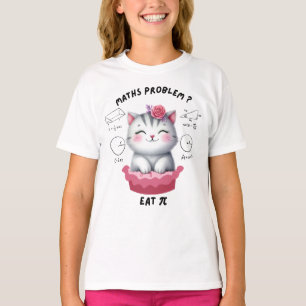Funny Pi day- Wiskunde probleem eet pi T-shirt